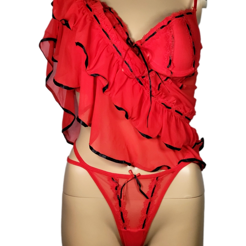 Babydoll lingerie sexy women size M Color Red